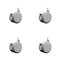Service Caster 3 Inch MRI Safe Casters with Brakes, 3/8 Inch Threaded Stem, Set of 4, SCC, 4PK SCC-TS02S75-TPR-GRY-B-381634-MRI-4 - alternate 1